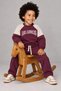 Boys' and Girls' Los Angeles Printed 2-Piece Tracksuit Set – Crew Neck Sweatshirt and Wide Leg Pants