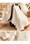 2-Piece Baby Stroller Cover & Stroller Cushion with Pique Fabric Ruffle Detail for Winter - 3
