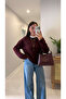 Folisse Bordo Basic Yün Kazak - 4