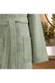 Estelle bamboo embroidered family bathrobe set ecru/sage green m-l/l-xl (6 pieces) - 5