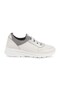 Women's Sports Shoes L10.2272 Ecru Genuine Leather with Glittering Stripe Detail Flexible Practical Lace-Up Lightweight Eva Ta - 2