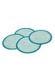 4 American Service Plates, Turquoise - 2
