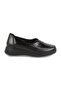 Women's Comfort Shoes L10.103 Black Genuine Leather Patent Leather Snake/Crocodile Printed Hidden Elastic Lightweight Eva - 2