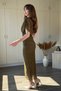 Elegant Tulle Dress with Cape Detail and Stones - 6