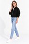 Women's Zippered Cashmere Jacket with Flap Pockets - 3