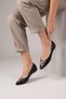 Kavex Imported Buckle Detail Women's Ballet Flats Black - 3