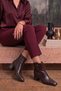 Orion Original Kri̇stebell Imported Special Series Women's Boots with Metal Front Detail, Brown - 2