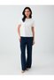 Off-White Round Neck Short Sleeve Modal T-Shirt - 2