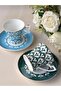 Porcelain Turkish Coffee Cup Set for 2 People 4 Pieces Lumia - 5