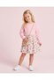 Girls Pink Floral Long Sleeve Dress - 2