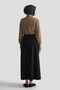 Belted Flared Skirt Black - 4