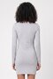 Women Solid Casual Mini Dress, Grey - 4