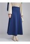 Scuba Flared Skirt - Ld - Light Navy Blue - 2