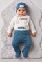 Toddlers Boy 4 Pcs Stripe Bodysuit Set, Multicolor