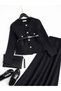 Pocket Detailed Skirt Suit - Black - 2