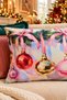 Rectangular Paint Patterned Double-Sided Printed Suede Throw Pillow Cover - New Year - Christmas - 2