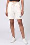 Women Graphic Print Basic Shorts, White
