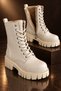 Calvena High Anti-Slip Rubber Sole Zippered Waterproof Winter Women's Boots with Fur Inside