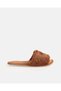 Women Brown Fluffy Mule Slippers