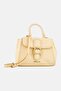 Women Brand Logo Handbag, Cream