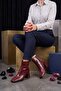 Honey Front-Stitched Shoulder-To-Toe Heel Women's Boots Crinkled Burgundy - 3