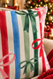 Double-Sided Printed Celebration Patterned Set of 4 Suede Throw Pillow Covers - New Year - Christmas - 3