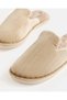 Women Beige Textured Closed Toe Slippers - 4