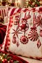 Double-Sided Printed Amusement Park Patterned Set of 4 Suede Throw Pillow Covers - New Year - Christmas - 3