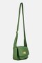 Women Brand Logo Cross Body Bag, Olive - 4