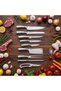 10-Piece Stainless Steel Knife Set with Wooden Block - 5