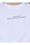 White Cotton Puff Print Oversized T-Shirt - 4