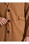 Brown Solid Regular Fit Button-Up Trench Coat - 3