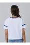 Teen Girls White Varsity Print T-Shirt - 5
