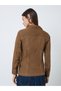 Brown Cotton Regular Fit Shirt with Stitch Detail - 4