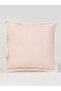 1-Piece Cotton Cushion Cover with Pom-Pom Trim 45x45cm - 3