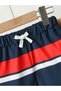Boys Navy Graphic Drawstring Shorts - 3