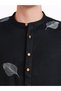 Men Regular Fit Embroidered Mandarin Collar Resortwear Shirt - 3