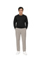 Men's Flexon Ultra Flexible Relaxed Elastic Waist Jogger Pants Light Gray - 6