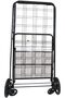Foldable Shopping Trolley with Wheels, Black, 80kg Max Load - 3
