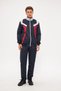 Men's Micropoly Fabric Tracksuit Set Navy Blue 2637-L - 2