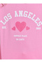 Girls Pink Cotton Graphic T-Shirt and Joggers Set - 3
