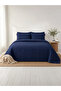 3-Piece Solid Ultrasonic Flat Bedsheet 90X100 with Pillow Covers 20X30 Inches