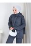 Women's Knitted Tricot Suit with Tie-Up Hairband and Pants - 3