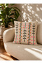 1-Piece Embroidered Square Cushion Cover 18x18inches, Cotton