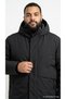 Men's Black Hooded Parka Jprblamoon Coats with Pockets Long Sleeve Solid Winter Casual Plus Size Jacket 12308870 - 5