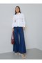 White Long Sleeve Cinched-Waist Shirt - 2