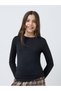 Teen Girls Solid Knit T-Shirt and Pleated Checked Skirt Set - 2