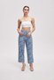 Printed Wide Leg Pants - 3
