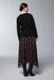 Patterned Black Dress with Belt Detail 0522 - 8