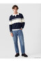 Timeless Clothing & Timeless Choices Turn-Down Collar Color Block Men's Knitwear Sweater - 3